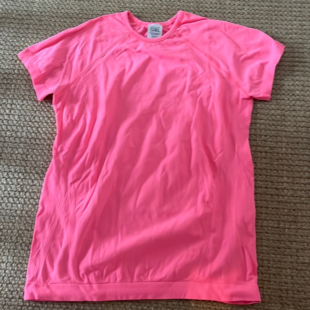 Neon pink athleta girl top